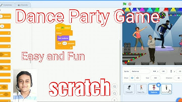 scratch 0.3 tutorial|Dance Party Game|(coding) programming|Easy and Funny Game|
