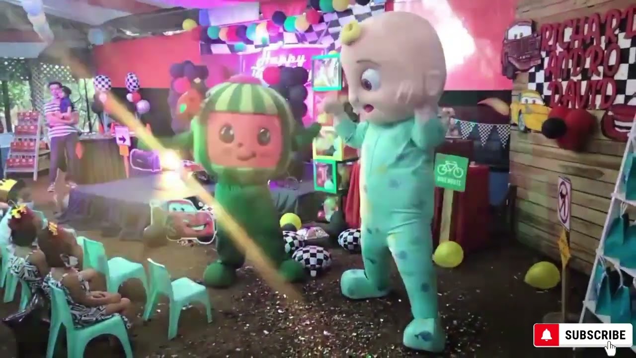 COCOMELON and JJ Mascot Dance 🍉👶