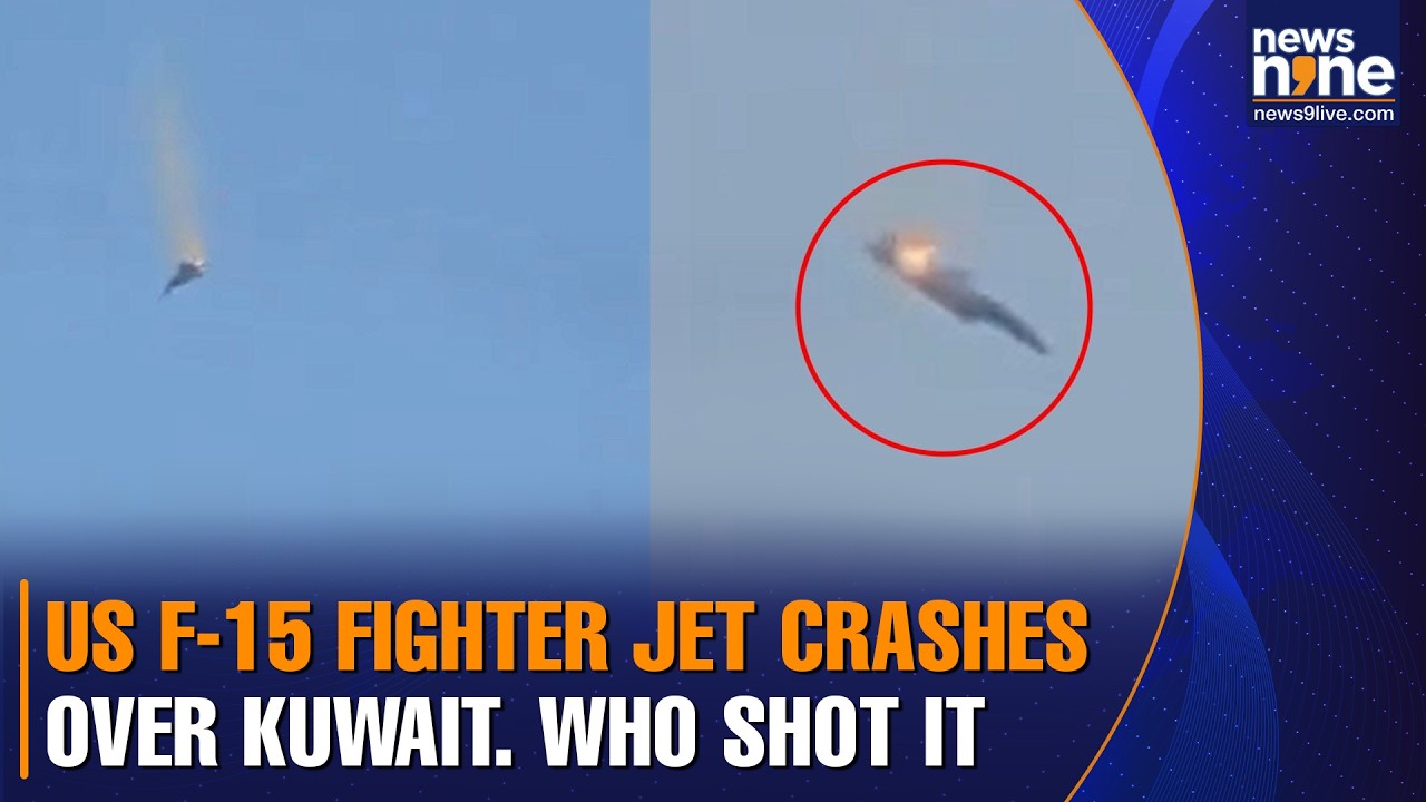 US F-15 Jet seen falling out of sky in Kuwait. What happened? - YouTube
