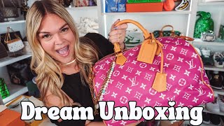 Unboxing My Louis Vuitton x Pharrell Pink Speedy P9 Size 40 | LV Men's Fall Winter 2024 screenshot 3