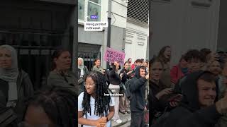 Thumbnail for Hevig protest in Brussel. #vrtnws #brussel #manifestation #onderwijs #protest