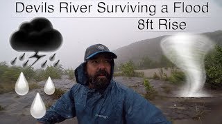 PART 3{Devils River\ Kayak Bass Fishing: Surviving a Devils River Flash Food‼️