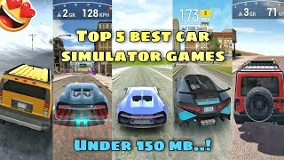 Top 5 best car simulator games😍|| Under 150 mb😱🏎️🔥|| screenshot 3
