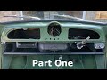 Morris Minor dashboard and steering column refurbishment part 1