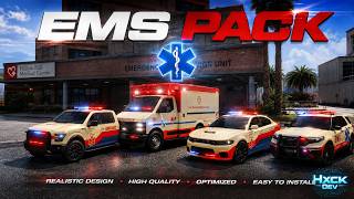 Best FiveM EMS Vehicle Pack 2026 🔥 Lore Friendly Ambulance Cars | Optimized & Debadged GTA5