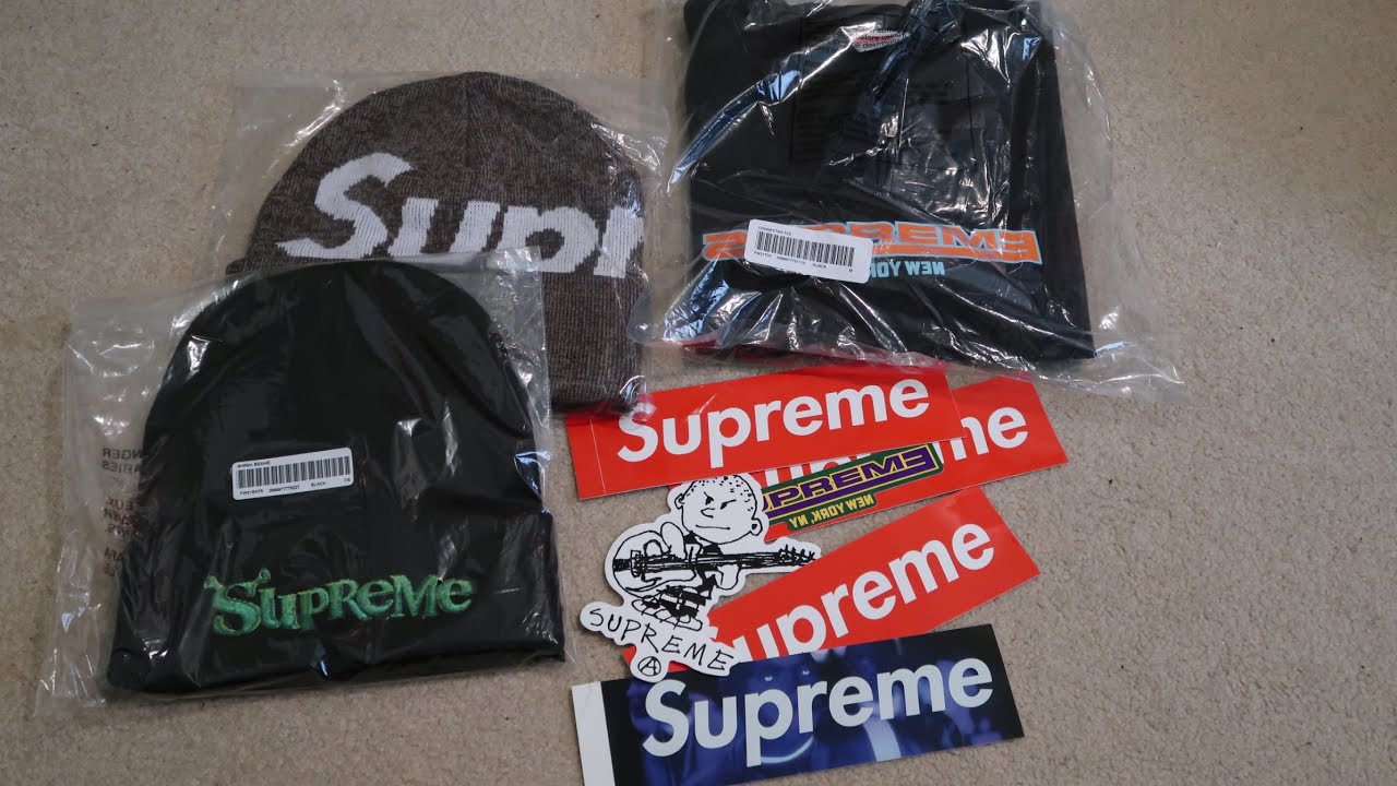 SUPREME FW21 WEEK 7, 8 PICKUP/UNBOXING SHREK BEANIE, BIG LOGO BEANIE, CONNECTED TEE