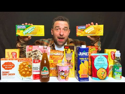 ASMR-Trying International Foods From My Local Grocery Store 🌍