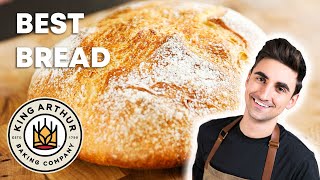best NO KNEAD bread | king arthur quick recipe | beginner bread with FlamBaé