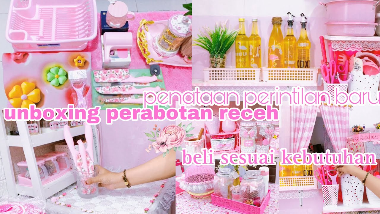 beli perabotan receh sesuai kebutuhan dan kesukaan | penampakan perabotan yang baru di dapur pinky
