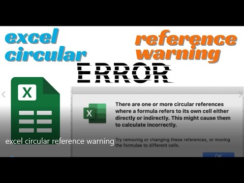 excel circular reference