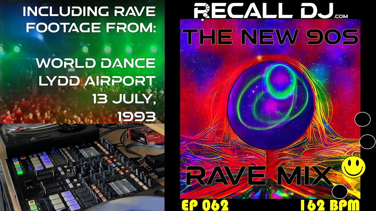 The New '90s Rave Mix - 062 (162 bpm) - Mixed by Recall DJ - YouTube