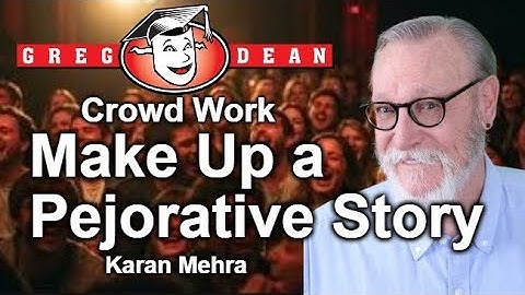👁️Learn Crowd Work - Make Up a Pejorative Story #1  - #standupcomedy #comedian #crowdworkmaster