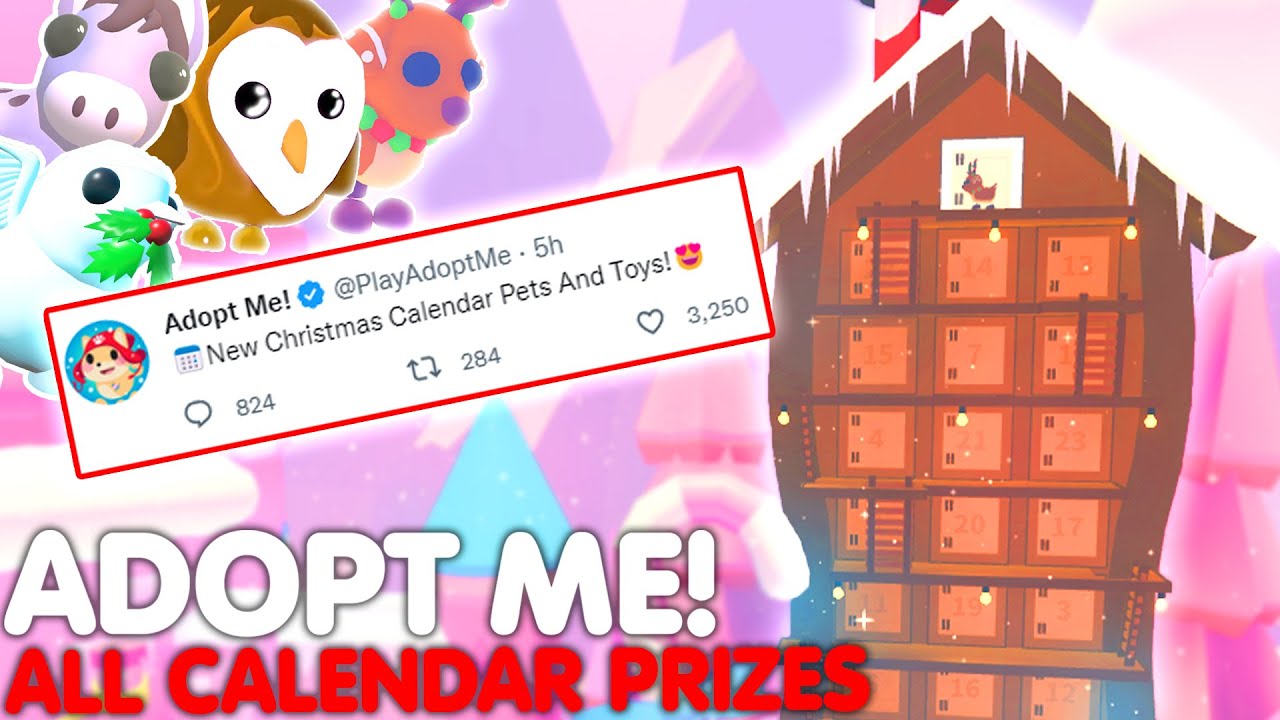 📅 ADOPT ME *REVEALED ALL ADVENT CALENDAR PRIZES!* NEW PETS AND TOYS