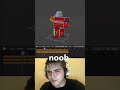 Noob vs Pro Roblox Punch Animation in Blender 💀🔥#robloxanimation #roblox #blender