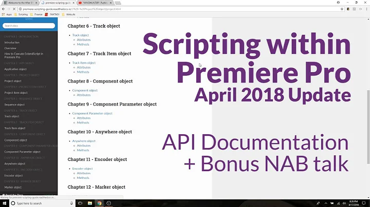 Premiere API Documentation - Quick Update