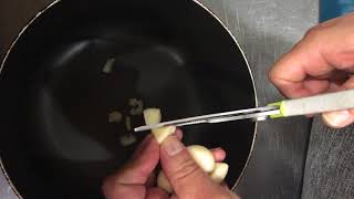 にんにく油の作り方 how to make garlic oil