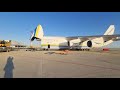 Ан-124 Руслан возвращается в Лейпциг. Закат солнца. Красивое видео и авиационные истории.
