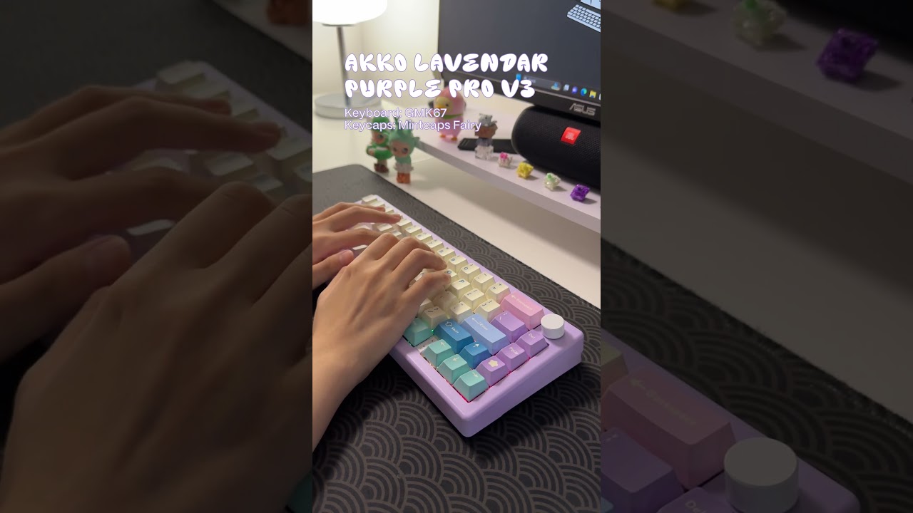 Tactile vs Silent Tactile - Comparison between AKKO Lavendar Purple Pro and MASH's Hush Pink