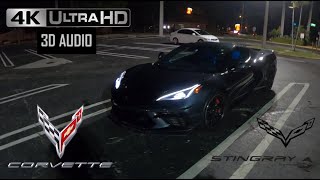 2020 Chevrolet Corvette C8 Stingray 3LT Z51 | 4K 60FPS | POV Night Test Drive | Binaural audio