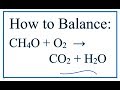 Balancing Chemical Equations