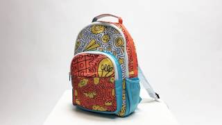 Custom Rounded Multi Pocket Backpack | ArtsCow