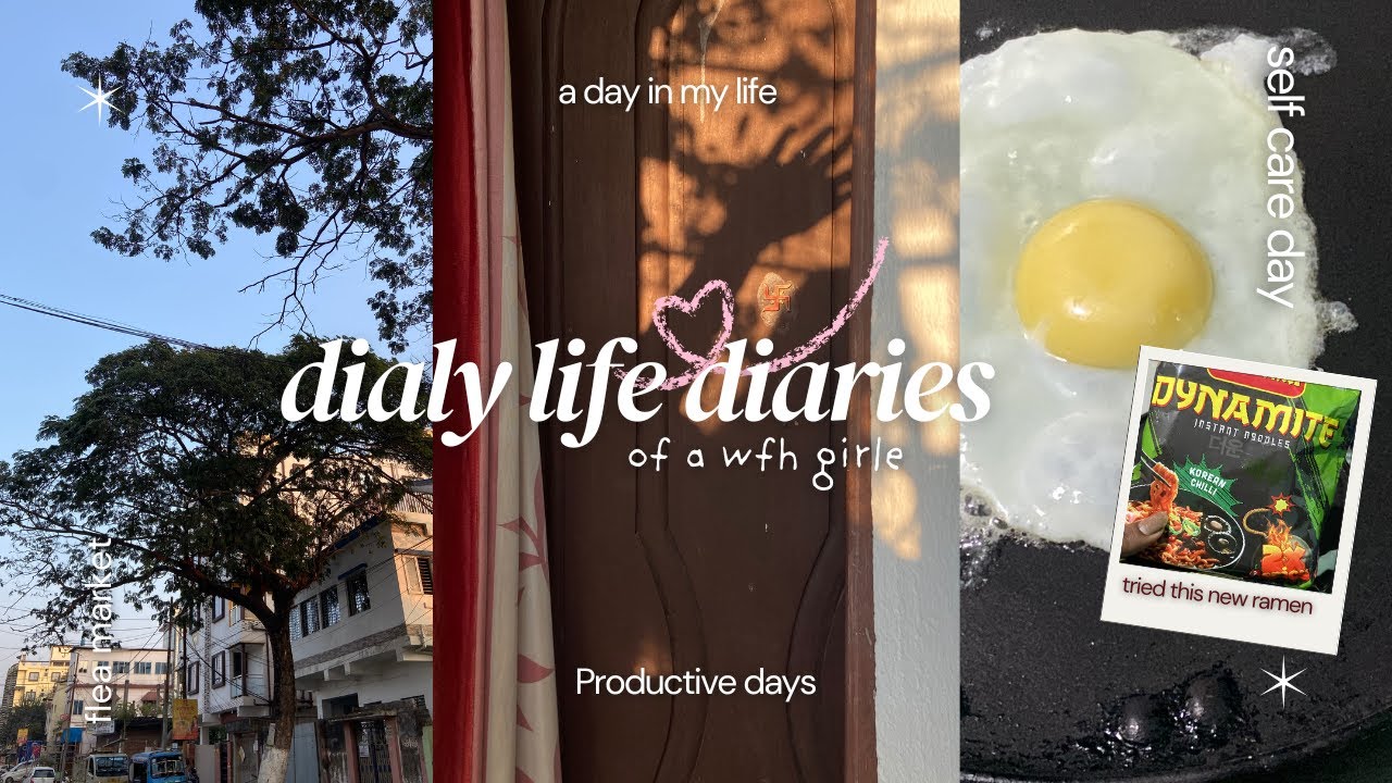 ☁️A Cozy Winter Day in My Life 🌧️ | WFH, New Ramen 🍜, Productive Vibes 💻✨ | Indian Aesthetic Vlog