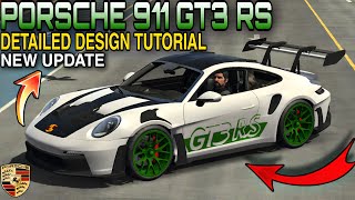 PORSCHE 911 GT3RS DETAILED AND EASY DESIGN TUTORIAL IN CAR PARKING MULTIPLAYER