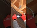 Espresso wood grain metal soffit prep & install