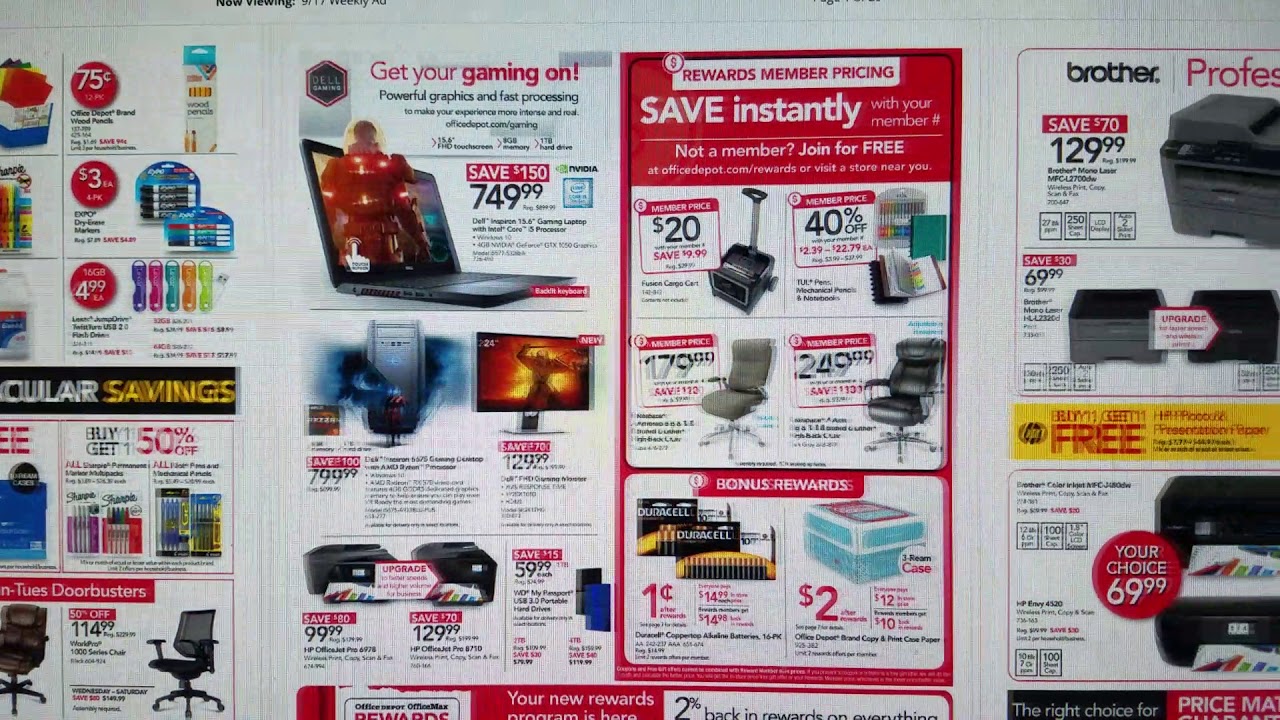 Office Depot/Office Max Catalog YouTube