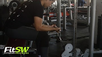 Seated Two-Arm Palms-Up Low-Pulley Wrist Curl: Wrists, Grip-Strength, Forearm Exercise Demo How-to