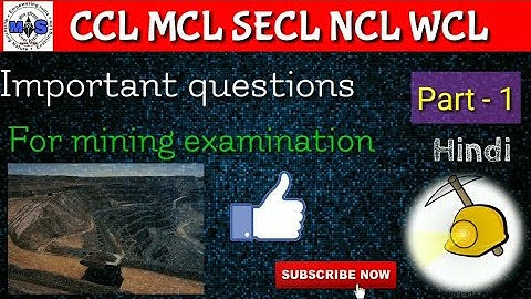 NCL Overman  | mining  sirdar exam question paper hindi ||#miningstudy 2019 secl,ccl,wcl,mcl,Part-1