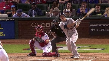 HOU@TEX: Dominguez breaks up perfect game with single