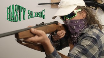 How to Use a 2 Point Rifle Sling Using the WW1 U.S. Army Rifleman Hasty Sling Method
