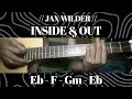 INSIDE & OUT // JAX WILDER // SIMPLE EASY INTRO TUTORIAL GUITAR CHORDS