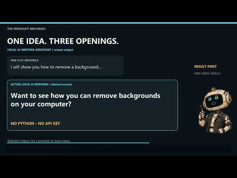 Run a Local AI Writing Assistant on Windows (Ollama, No Python)