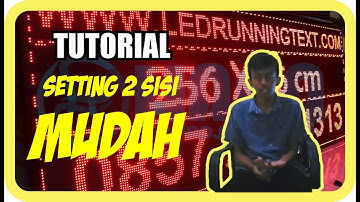 Tutorial setting 2 sisi running text