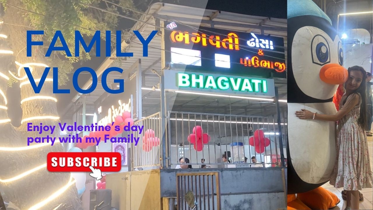 Valentine Day Party With My Family at Bhagavati Restaurant ❤️ Family Love Celebration