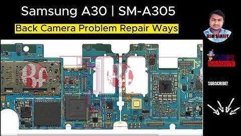 Samsung A30 SM-A305 Back Camera Problem Repair All Supply Line Jumper Ways #gsmsanjoy