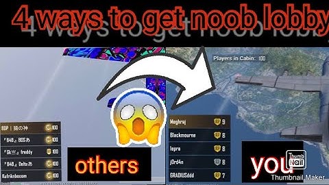 4 ways to get eveytime noob lobby|| reach conquer easily||pubg mobile|| easy steps to get noob lobby