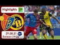 Highlights: FC Basel vs BSC Young Boys (29.08.21)