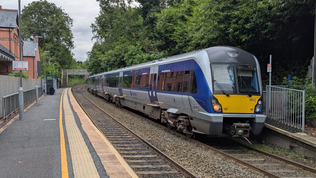 Rush hour trains at Cultra station