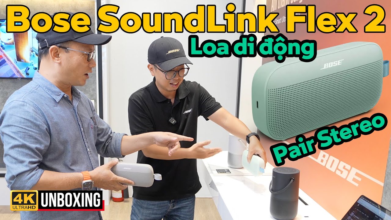 4 MÀU LOA DI ĐỘNG BOSE SOUNDLINK FLEX II VỪA RA MẮT, LOA OUTDOOR, CẮM TRẠI, DÃ NGOẠI