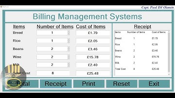 How to Create Billing System Project in Visual C++ -  Part 1 of 2