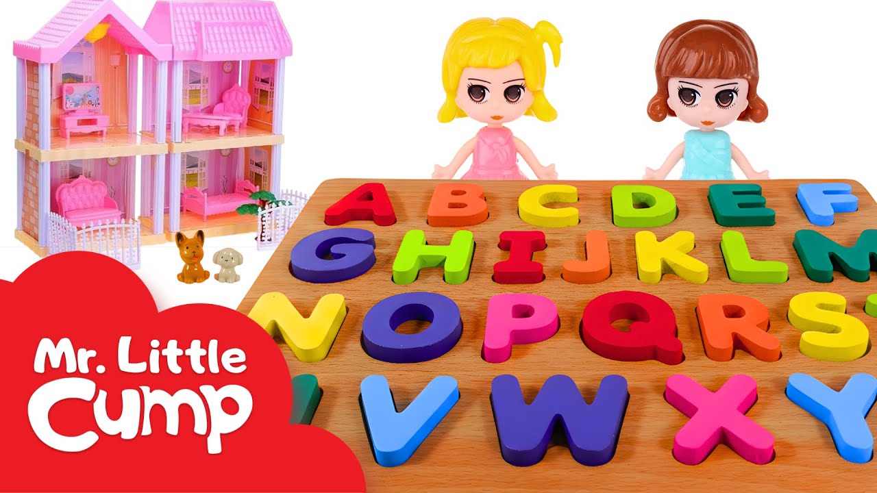 ABC Hide and Seek! Can You Find the Missing Letters? (Dollhouse Game)