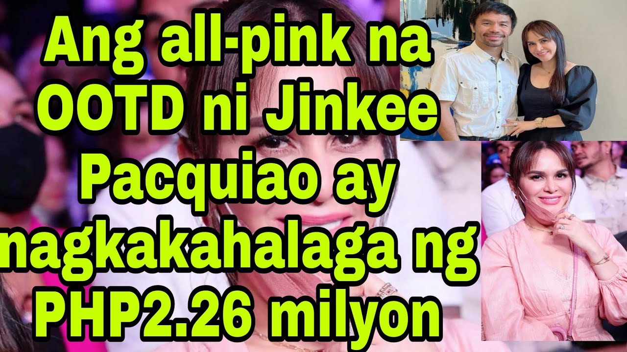 Jinkee Pacquiao's all-pink fight night OOTD is worth around PhP2M