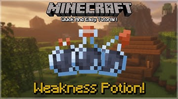 How To Make Weakness Potion (Java + Bedrock, 1.7-1.17.1)