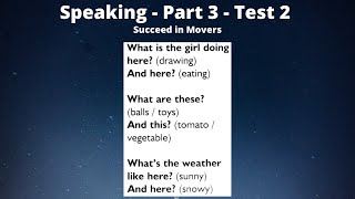 2.3 | Speaking - Part 3 - Test 2 | Succeed in Movers