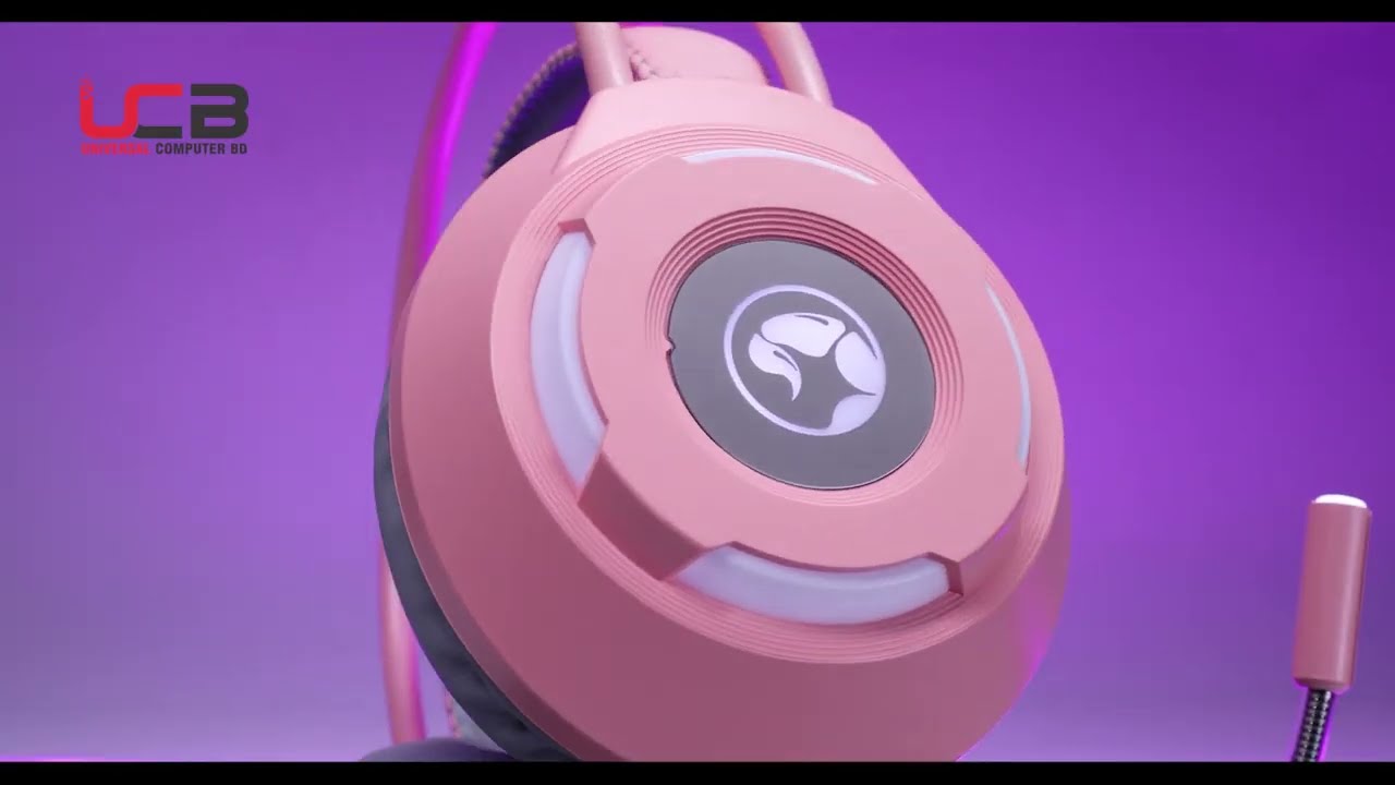 𝗠𝗮𝗿𝘃𝗼 | 𝗛𝗚𝟴𝟵𝟯𝟲𝗣𝗞 𝗣𝗶𝗻𝗸 𝗦𝘁𝗲𝗿𝗲𝗼 𝗚𝗮𝗺𝗶𝗻𝗴 𝗛𝗲𝗮𝗱𝘀𝗲𝘁𝘀 𝘄𝗶𝘁𝗵 𝗪𝗵𝗶𝘁𝗲 𝗟𝗶𝗴𝗵𝘁 | 𝗨𝗖𝗕