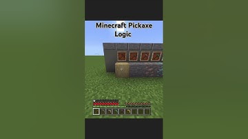 Minecraft Pickaxe Logic #minecraft #meme #gameplay #logic