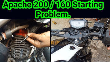 Tvs Apache 160/ 200 Bs4 4V bike Starting / Current / Self  starting Problem solved at home.